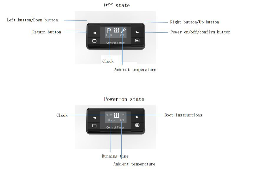 digital controller for water parking heater