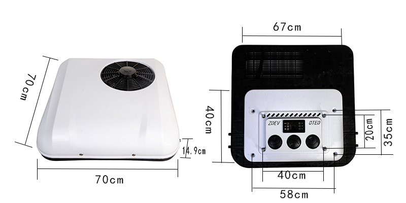 product-800-400 dimension of air conditioner for truck