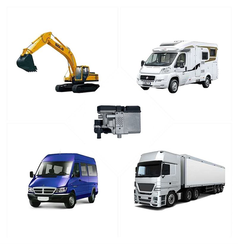 application of water parking heater