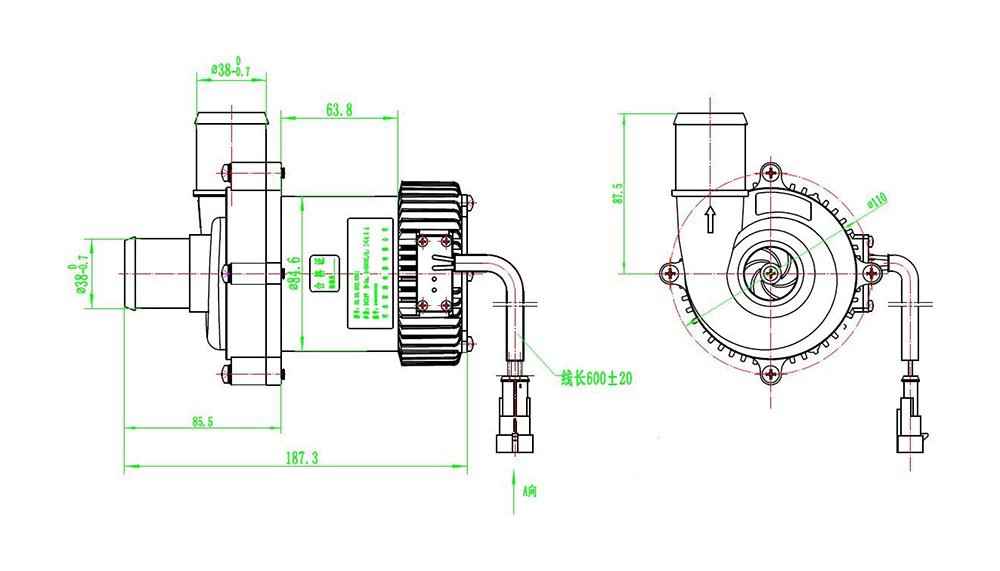 Hybrid Electric Vehicles Water Pump structure Hybrid Electric Vehicles Water Pump structure