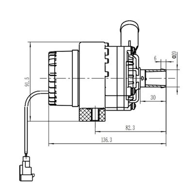 DC24V EV Car Water Pump With CE