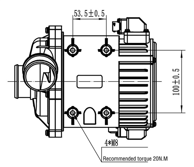 electronic water pump size electronic water pump size