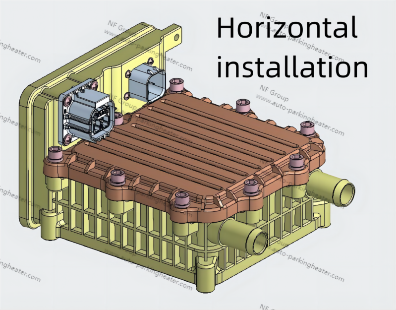 PTC coolant heater installation