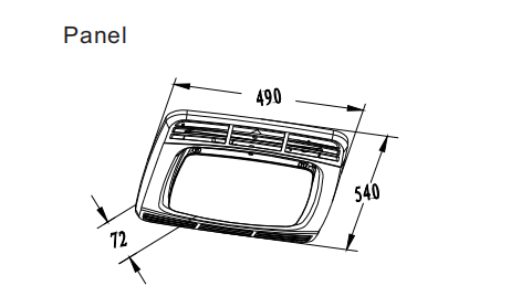 roof mounted air conditioner structure