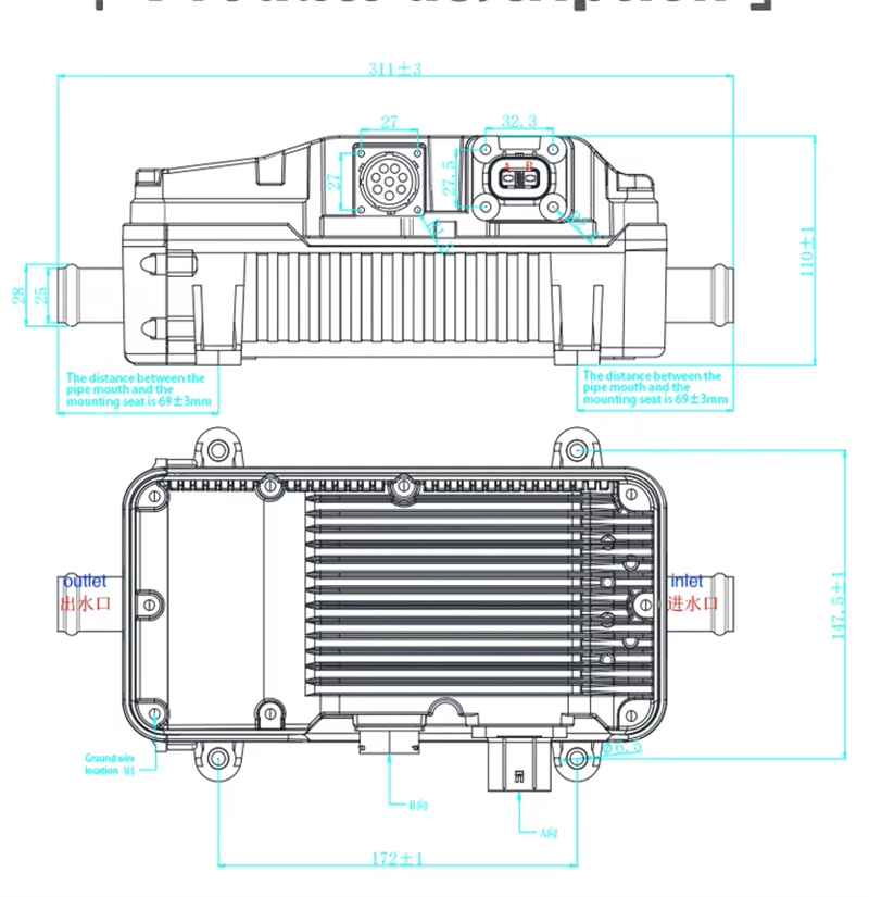 ptc heater size ptc heater size
