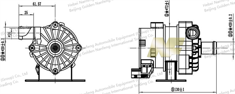 electric water pump structure electric water pump structure
